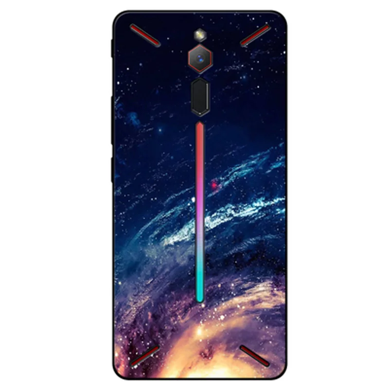 Звездное раскрашенный чехол задняя крышка для zte nubia Red Magic Mars Мягкий силиконовый чехол для телефона zte nubia Red Magic Mars случаях