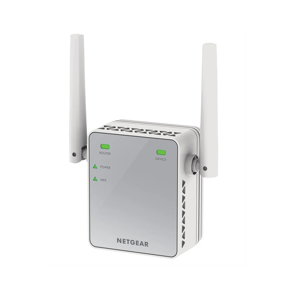 Netgear EX2700 100PES сетевой ретранслятор 300 Мбит/с 10/100Base T (X) IEEE 802.11b/g/n 2 4 GH|Сетевые