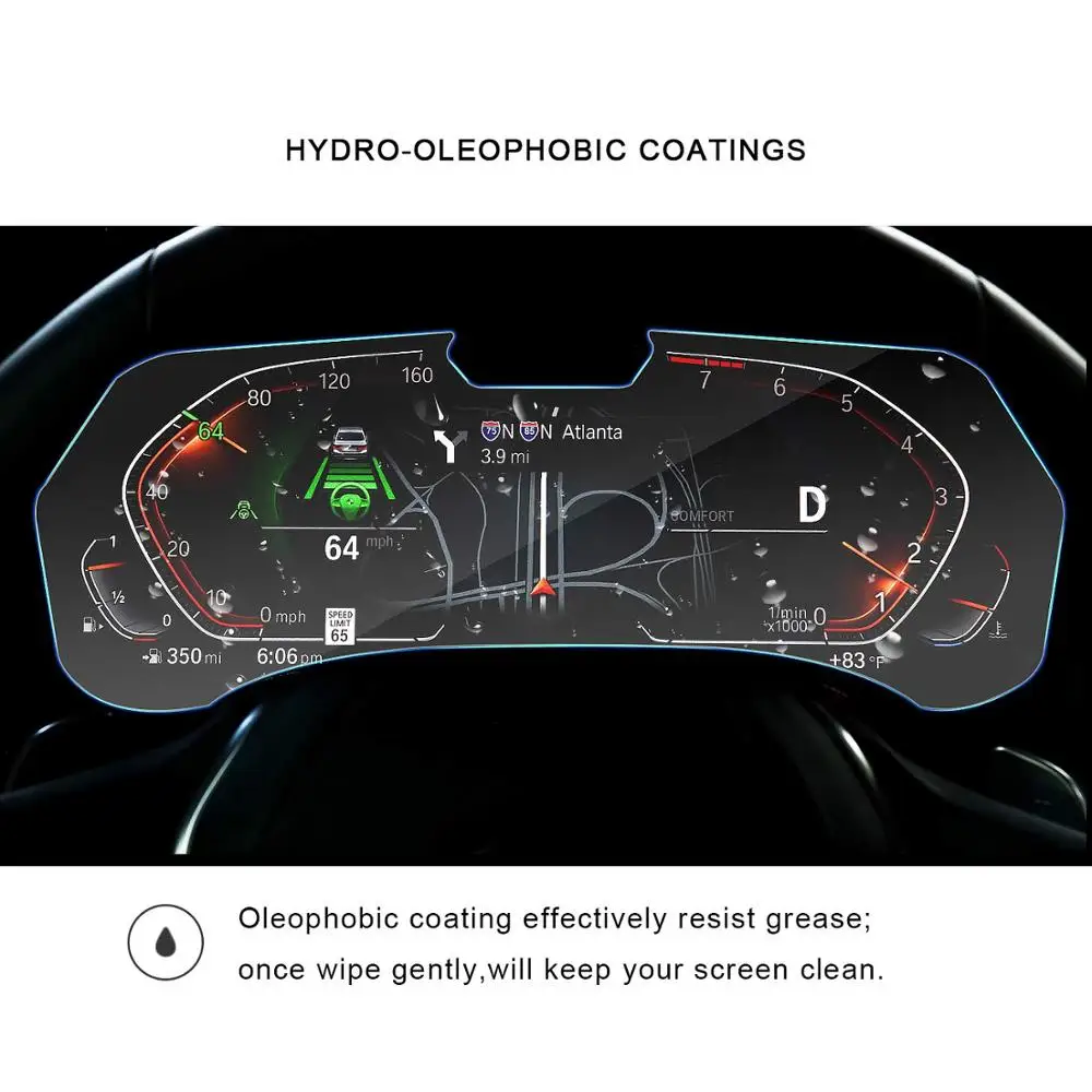 ruiya car screen protector for x5x7 g05 2019 2020 lcd instrument panel display screen auto interior stickers accessories free global shipping