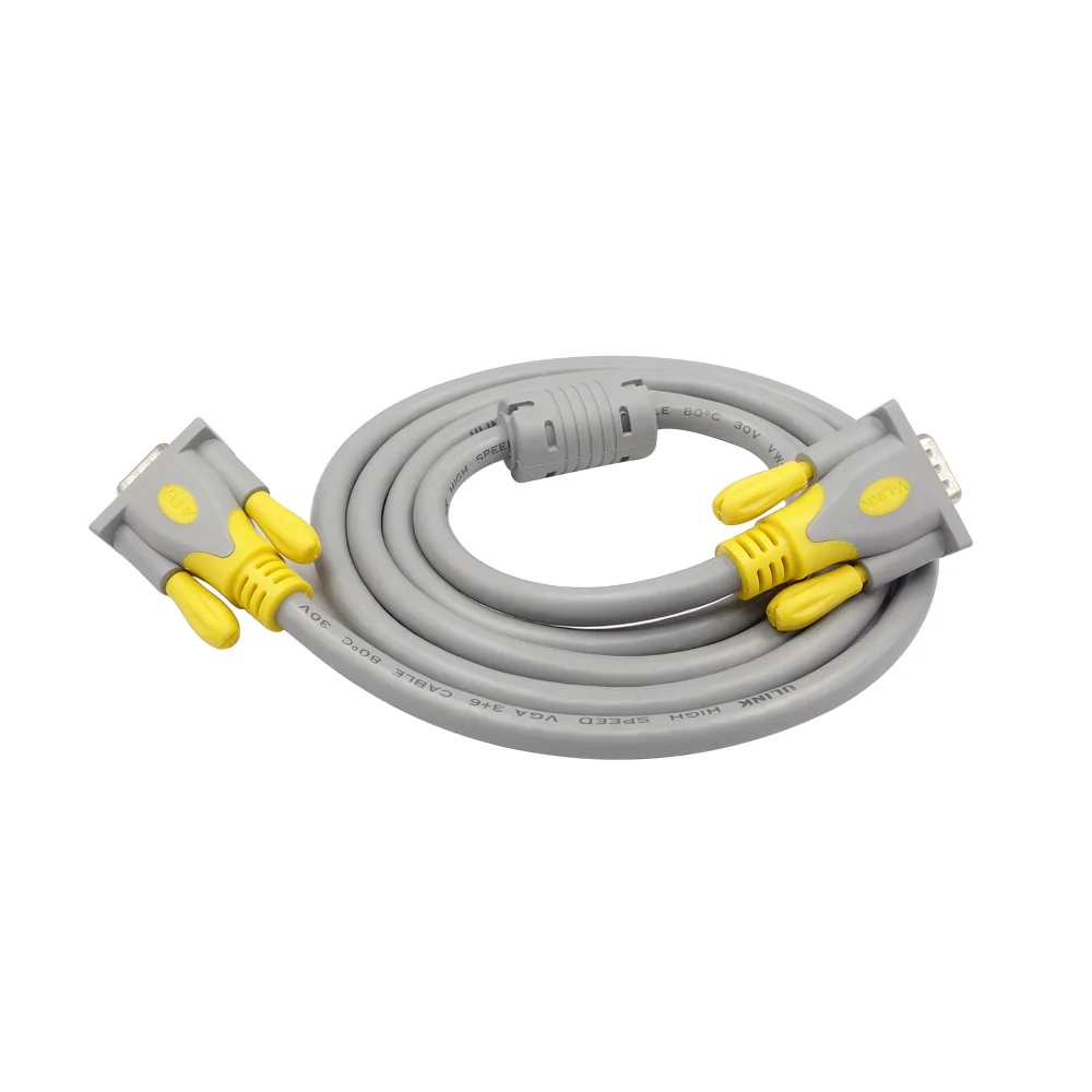 Для TV BOX Monitor HDTV PC Projector Extender ThundeaL 3 + 6 VGA кабель 10 м 15 20 OD8mm Male To Double Ring Extension |