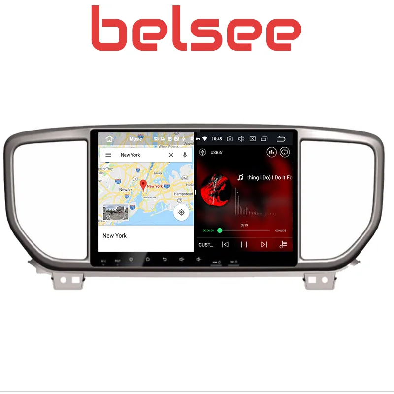 Автомагнитола Belsee 9 "IPS сенсорный экран Восьмиядерный Android 8 0 2 Din стерео радио DVD