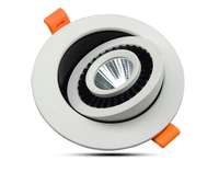 free shippping dimmable 7w 10w cob led ceiling down light recessed led down lamp 360 degree rotation 2800k 7000k ac85 265v