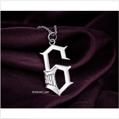 Серебряное ожерелье подвеска с отбеливающим лезвием Grimmjow jeagerjachi для косплея |