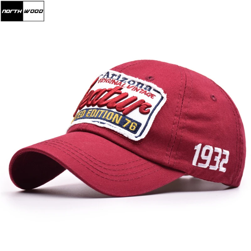 [NORTHWOOD] 2019 хлопковая бейсбольная Кепка Gorras женская и мужская с 3D вышивкой в стиле