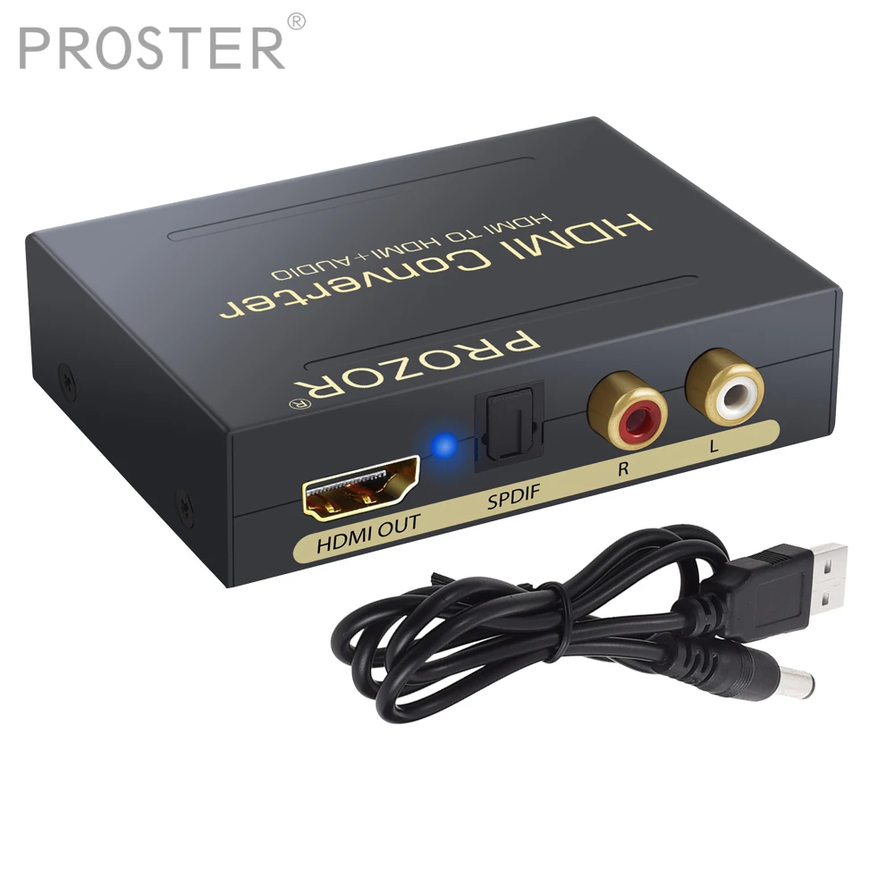 PROZOR аудио видео конвертер адаптер HDMI Совместимость с совместимый Оптический RCA