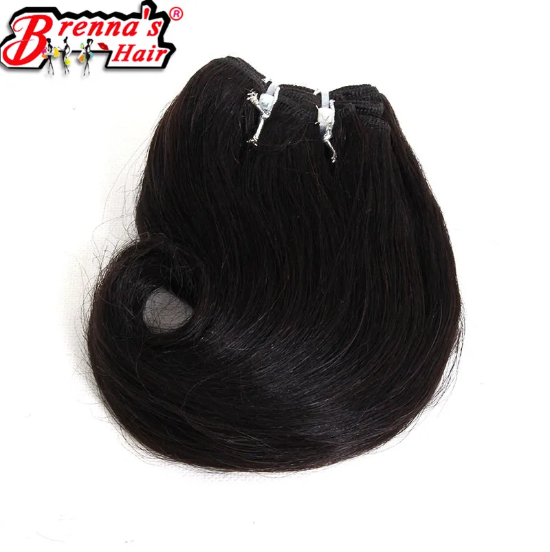 Синтетические объемные волнистые волосы 8 дюймов короткие Eunice ткачество два тона