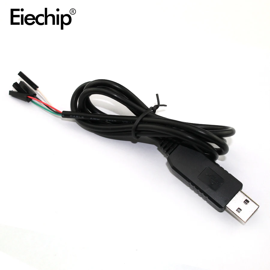 Черный PL2303HX преобразователь USB в RS232 TTL USB-COM модуль последовательного адаптера |