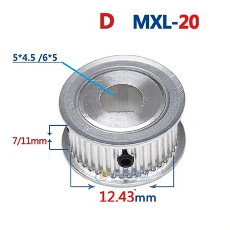 1 шт. MXL 20T шкив ГРМ 20 зубцов с диаметром D 5*4 5 мм 6*5 для ширины 6 мм/11 синхронный