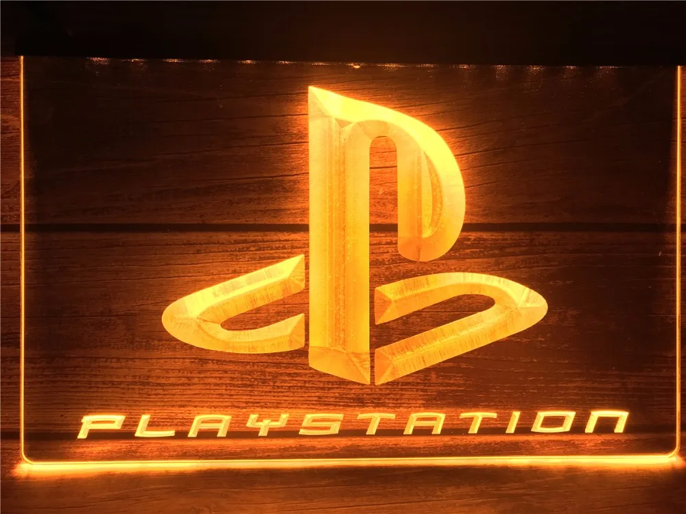 LR098 Playstation светодиодный неоновый светильник знаки|Таблички и знаки| |
