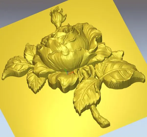 

3d-фотообои для ЧПУ в формате STL Flower_13