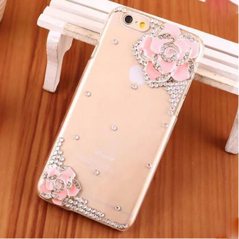 Soft Edge TPU+PC Acrylic Unique phone shell fashion Bling Diamond Luxury Glitter DIY Handmade Cute Case Cover For OPPO R9 Plus |