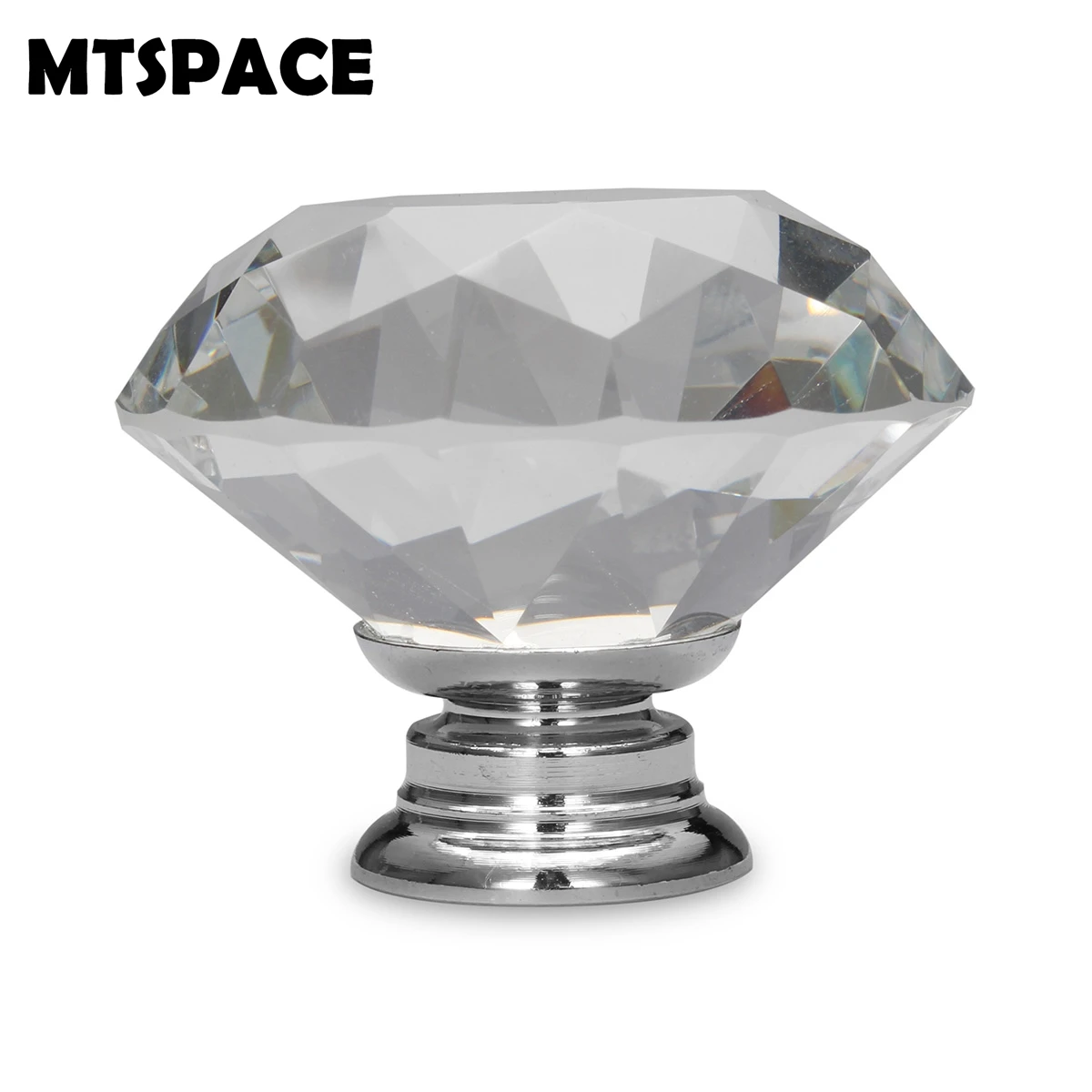 MTSPACE 20 30 40 мм Алмазная форма прозрачное Хрустальное стекло резка дверные ручки