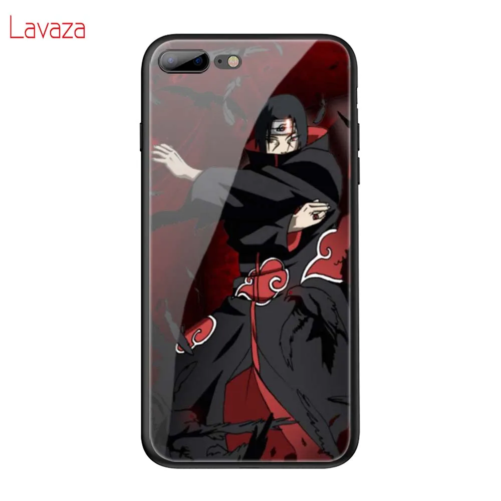 Lavaza Наруто Итачи Учиха закаленное стекло мягкий чехол для iPhone 6 6S 7 8 Plus 5 5S SE XR X XS 11 Pro MAX чехол