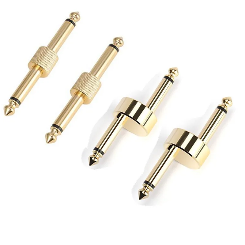 Фотоэлемент для гитарных эффектов педаль 1/4 дюйма соединитель 4 шт. (прямой и тип Z