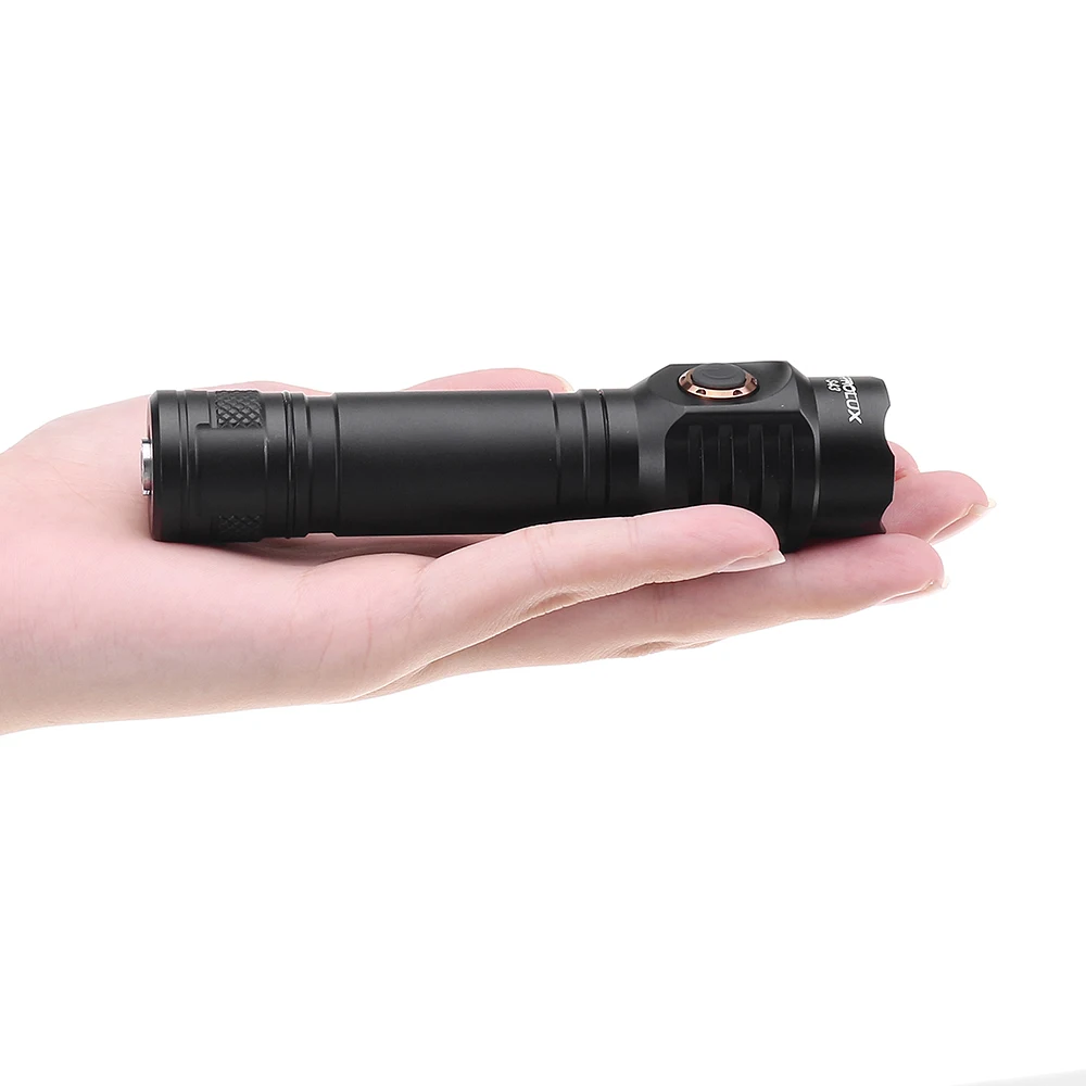 CLAITE 2100 люменов S43 плавное затемнение 18350/18650 USB EDC флэш-светильник фонарь светильник Тактический молоток безопасности