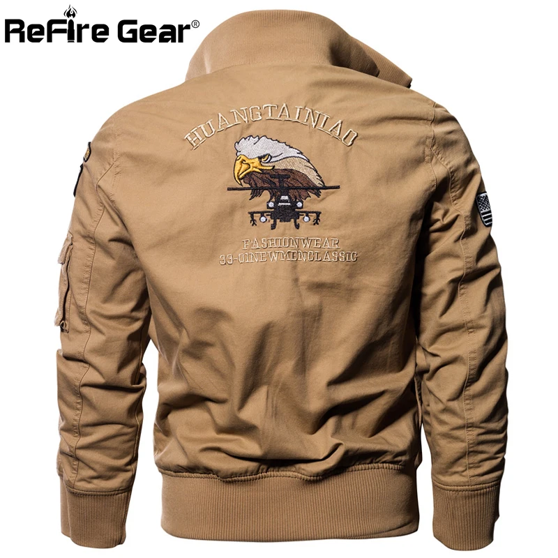 Refire gear, мужские военные куртки, Осень-зима, хлопковые армейские куртки, мужская повседневная верхняя одежда, тактическая куртка пилота ВВС