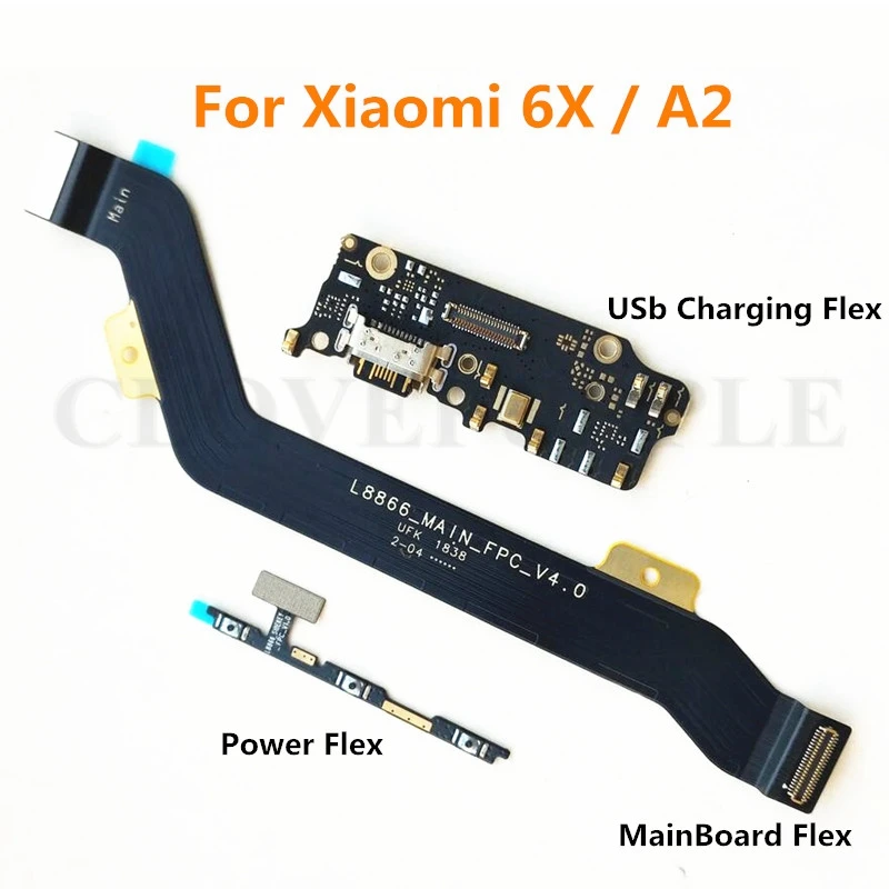 Гибкий кабель питания и USB-зарядка для материнской платы Xiaomi Mi 6X A2 MI6X MIA2 |