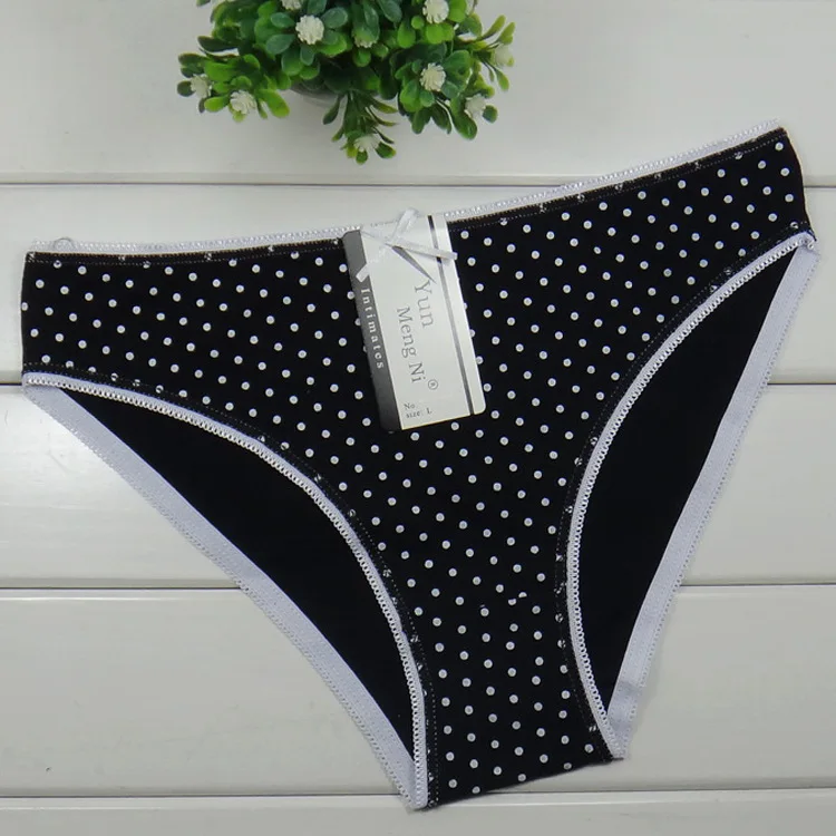 Новинка 2015 бикини в горошек штаны хлопок Damenunterhosen короткие сексуальные женское
