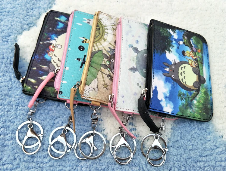 Кошелек из искусственной кожи с мультяшным рисунком Тоторо мини кошелек для