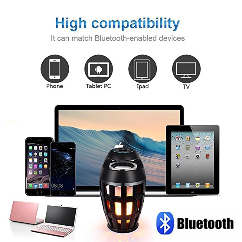 Лидер продаж! FELYBY Высококачественная Беспроводная Bluetooth колонка с подсветкой