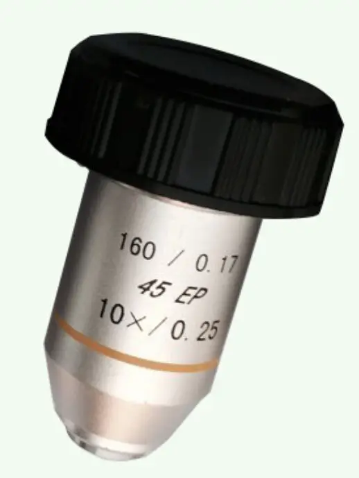 

10X Lab195N Medical Biological Microscope Bio-Microscope Semi Plan Achromatic Objective Lens 160/0.17 Thread Diameter 20.2mm