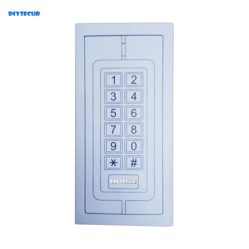 Новый металлический чехол DIYSECUR RFID-считыватель контроллер доступа для