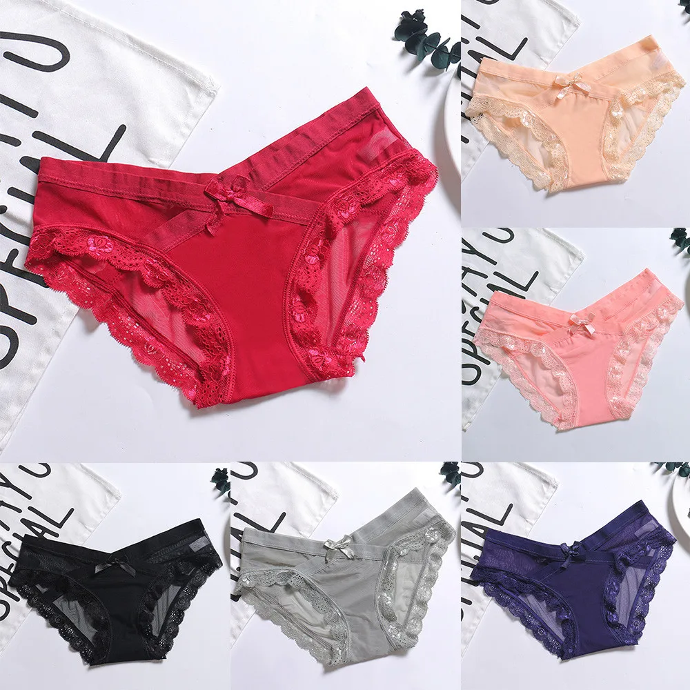 Женские бесшовные кружевные трусы 6 шт./упак. сексуальное нижнее белье большого