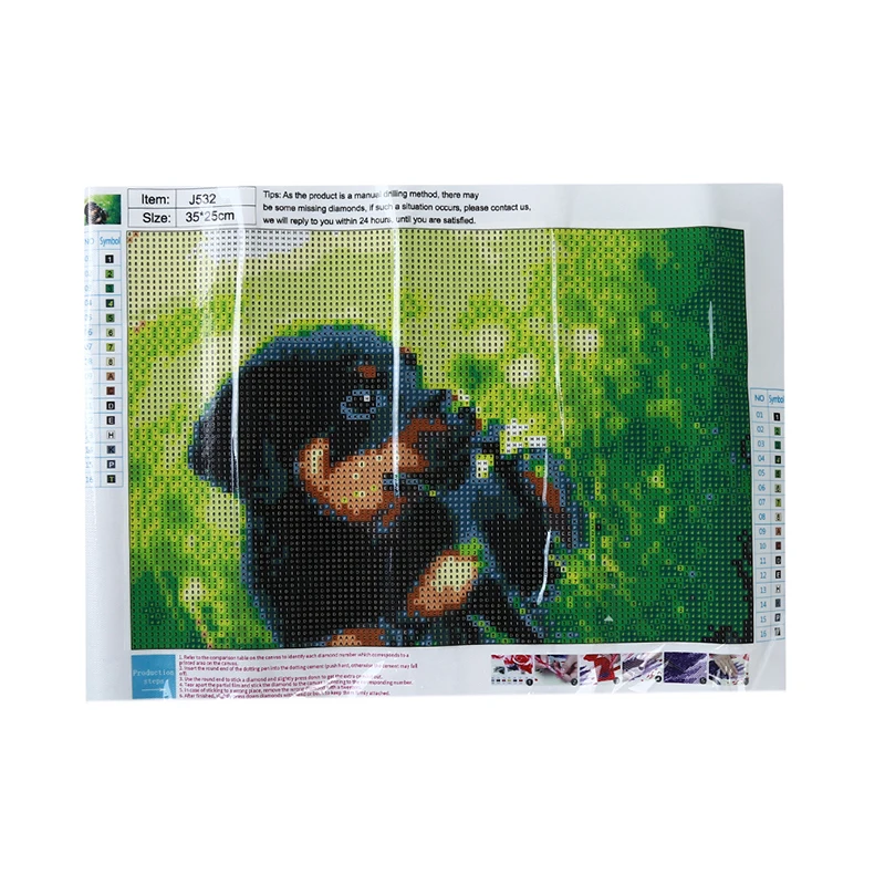 Креативный Полный Круглый Алмаз Diy Алмазная картина 5D трава поедание Цветок