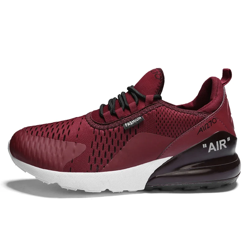 A270 Wine Red Марка vesonal, дышащие сетчатые Спортивные Повседневные кроссовки, мужская обувь, удобная мужская обувь для бега, высокое качество, большие размеры 35-46 - Цвет: A270 Wine Red
