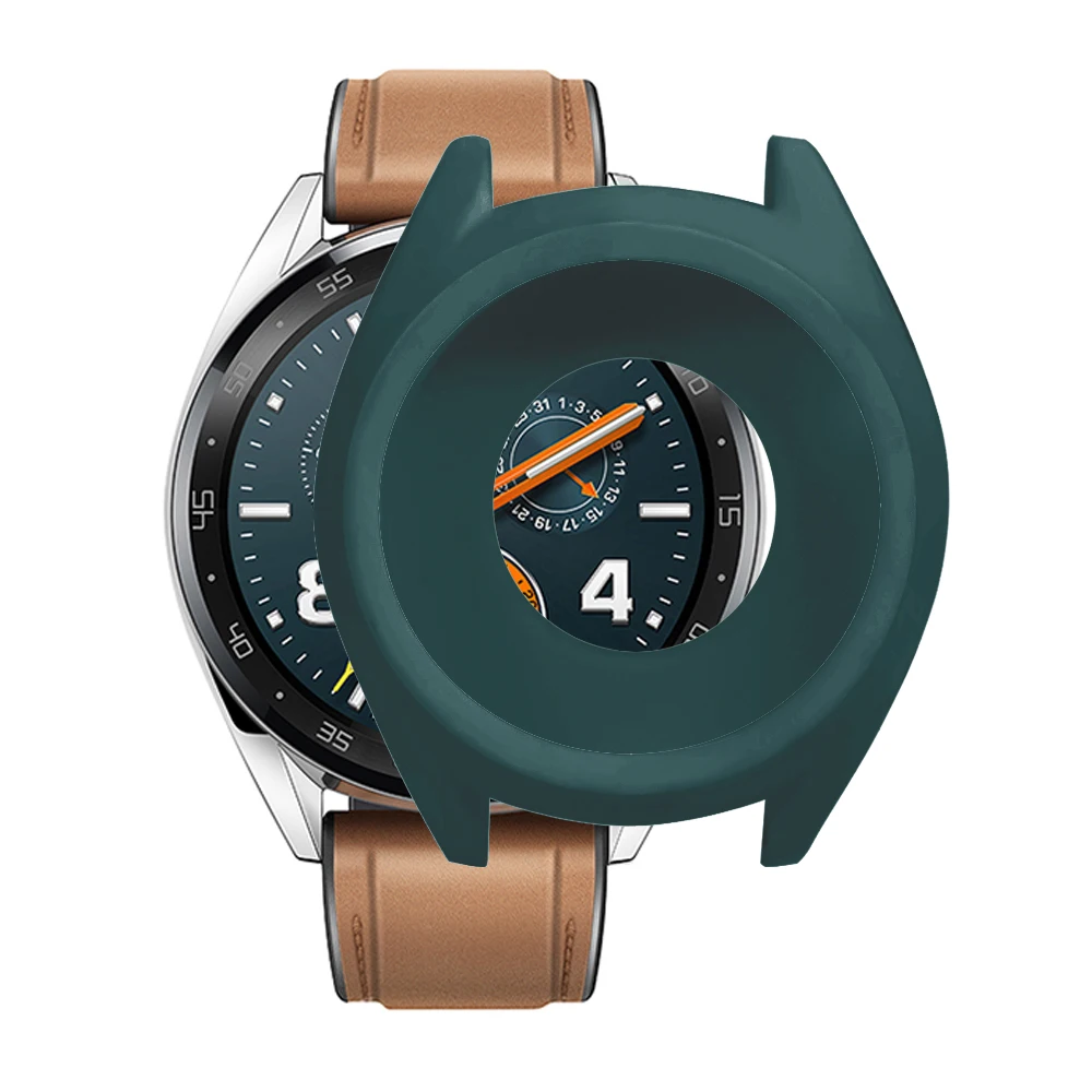 2в1 для Huawei Watch GT ремешок Смарт часы силиконовый + чехол Чехол ударопрочный