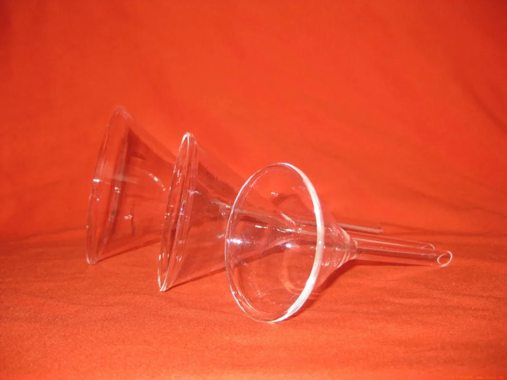 60mm funnel lab short stem thick glass lot24