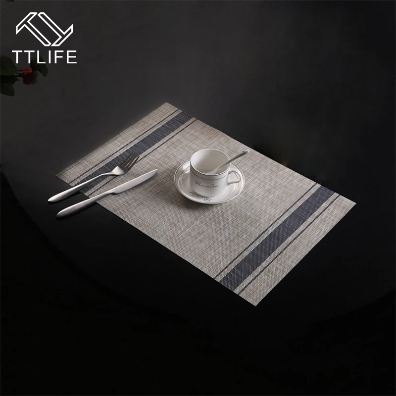 TTLIFE 2 шт. ПВХ коврик для столовых приборов с теплоизоляцией, коврик для обеденного стола в европейском стиле, кухонные принадлежности, подставки для посуды, водонепроницаемый коврик для стола