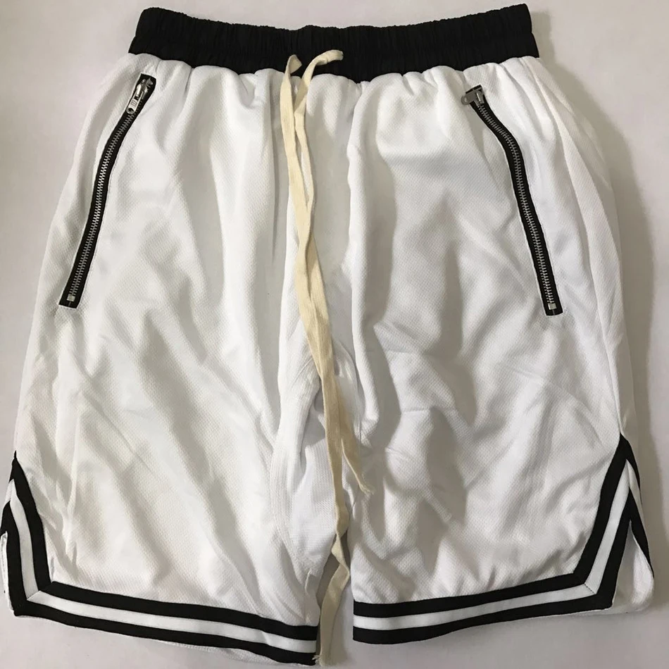 High Street Мужская одежда свободные Ретро Компрессионные шорты мужские шорты Hombre Gymshark шорты с карманами на молнии