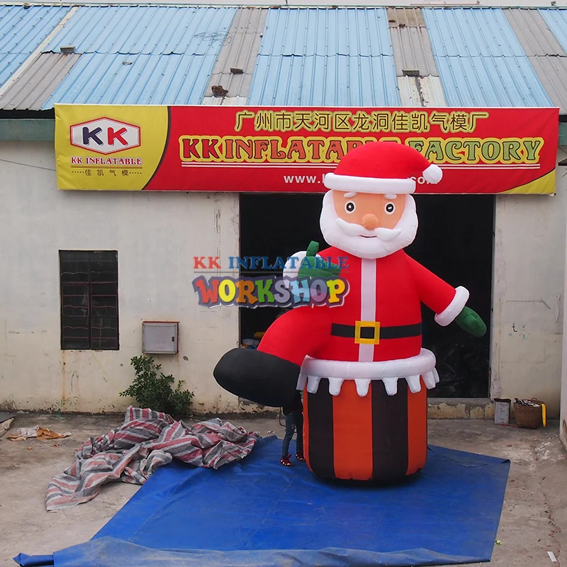 Гигантский надувной Санта Клаус для Рождественского украшения рождественские