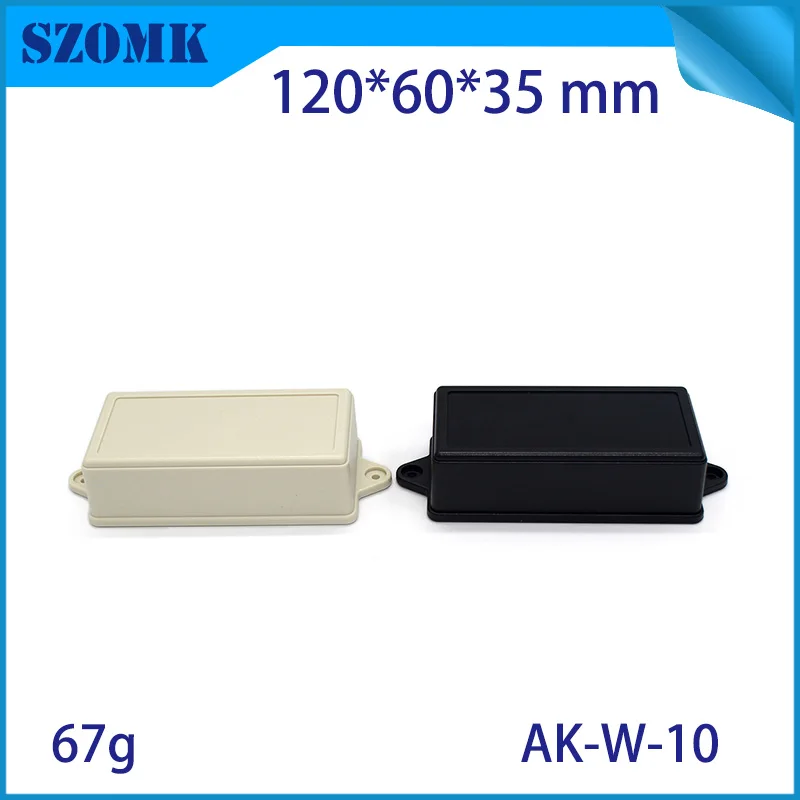 10 pcs wall mount enclosure plastic enclosures china pcb box 120x60x35mm electronics indoor waterproof junction abs housing |