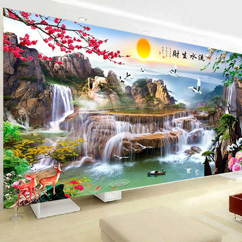 QIANZEHUI рукоделие домашняя вышивка крестиком с изображением сосны наборы для