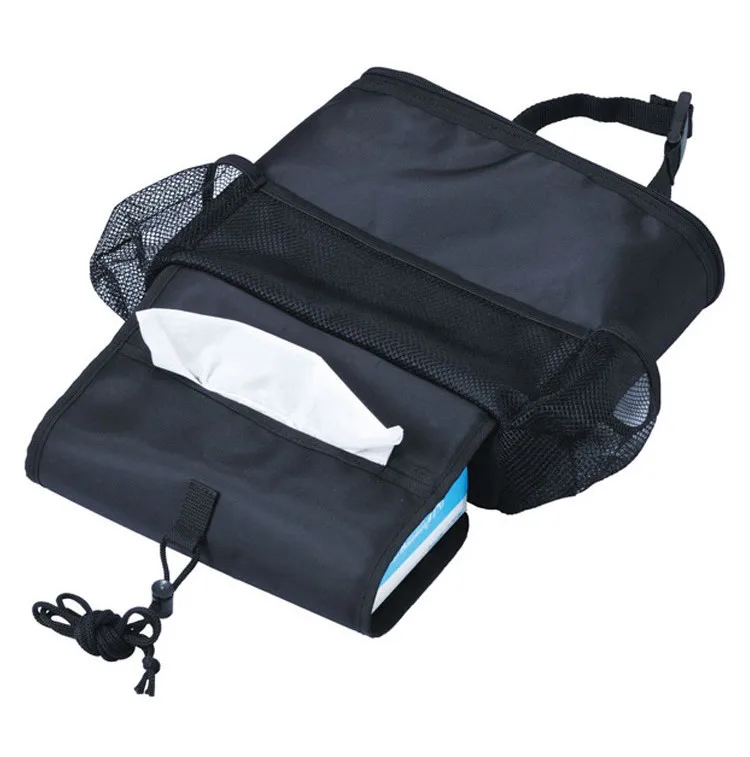 Черная сумка для хранения Органайзер заднего сиденья автомобиля автомобильная