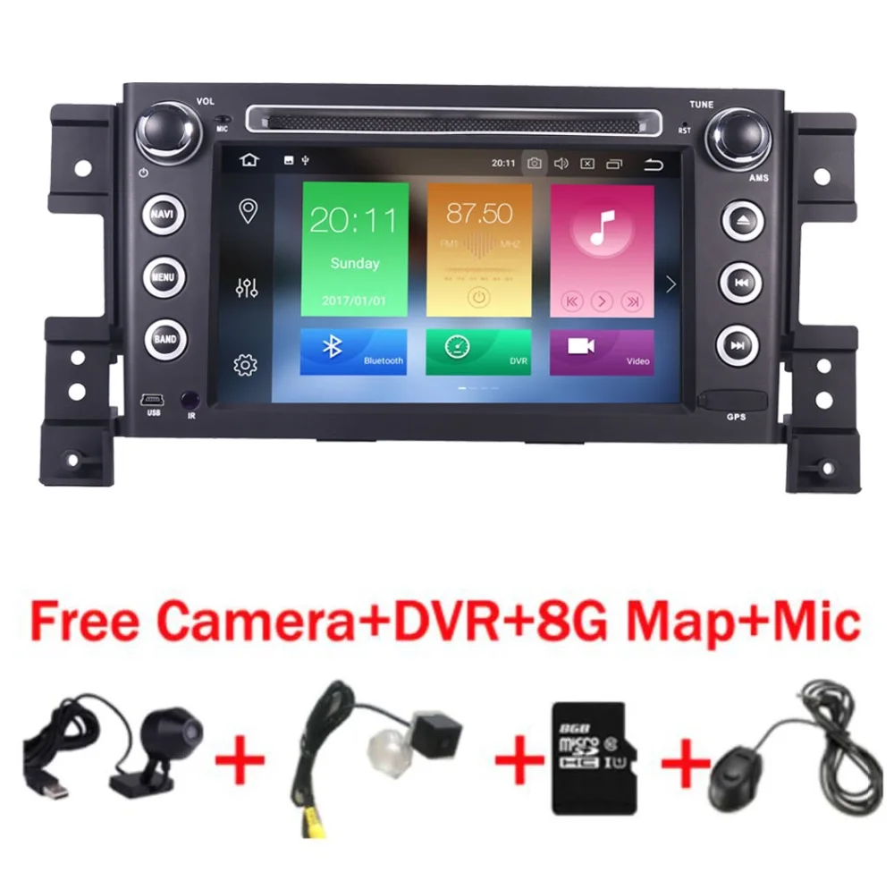 2 din android 8 0 автомобильный DVD плеер для Suzuki grand vitara мультимедийный радиоприемник