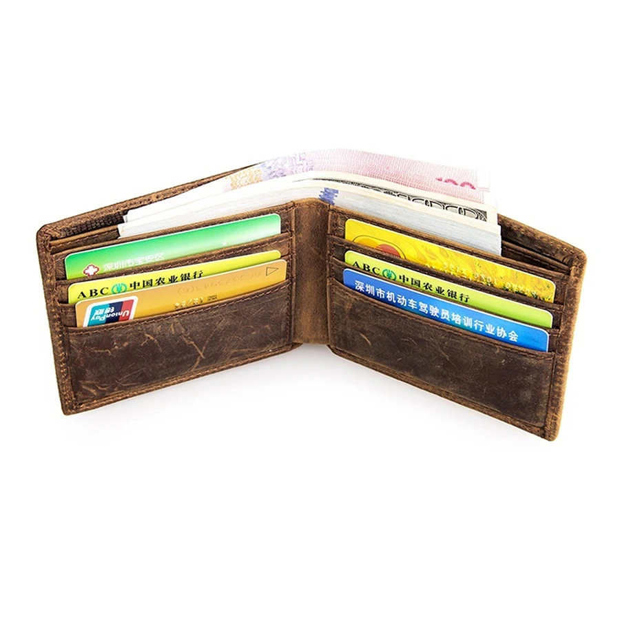 Мужской брендовый кошелек из натуральной кожи WERICHEST короткий крокодиловой с