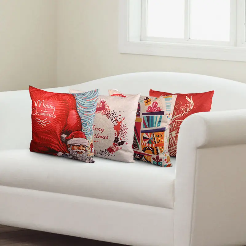 Новинка 2017 года Рождественский олень хлопок постельное белье Чехол для подушки