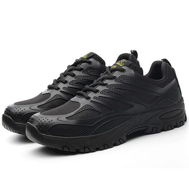 Мужская Повседневная защитная обувь со стальным носком кроссовки на платформе с