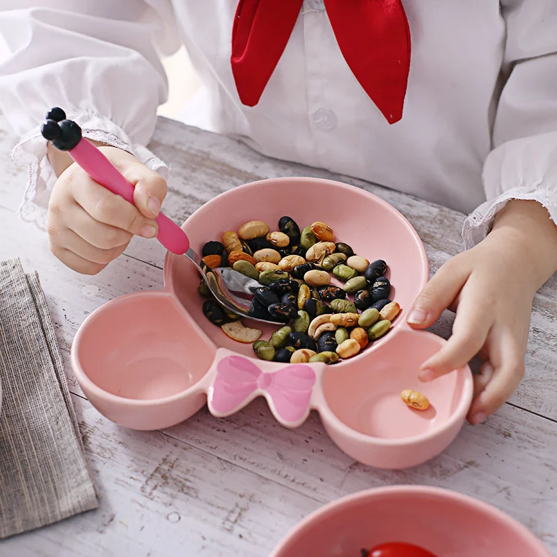 Модная керамическая посуда для малышей тарелка кормления детей фруктовые блюда 5
