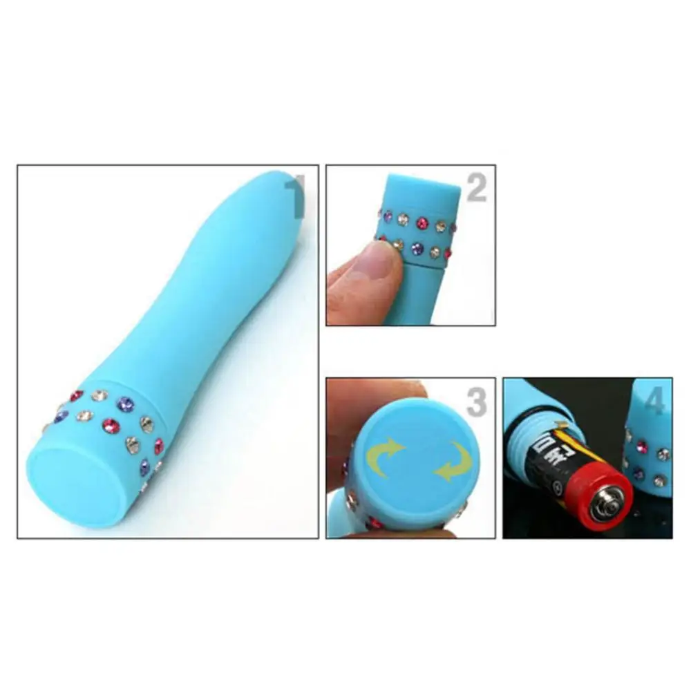 Беспроводная Вибрирующая палка со стразами Женский вагинальный клиторальный