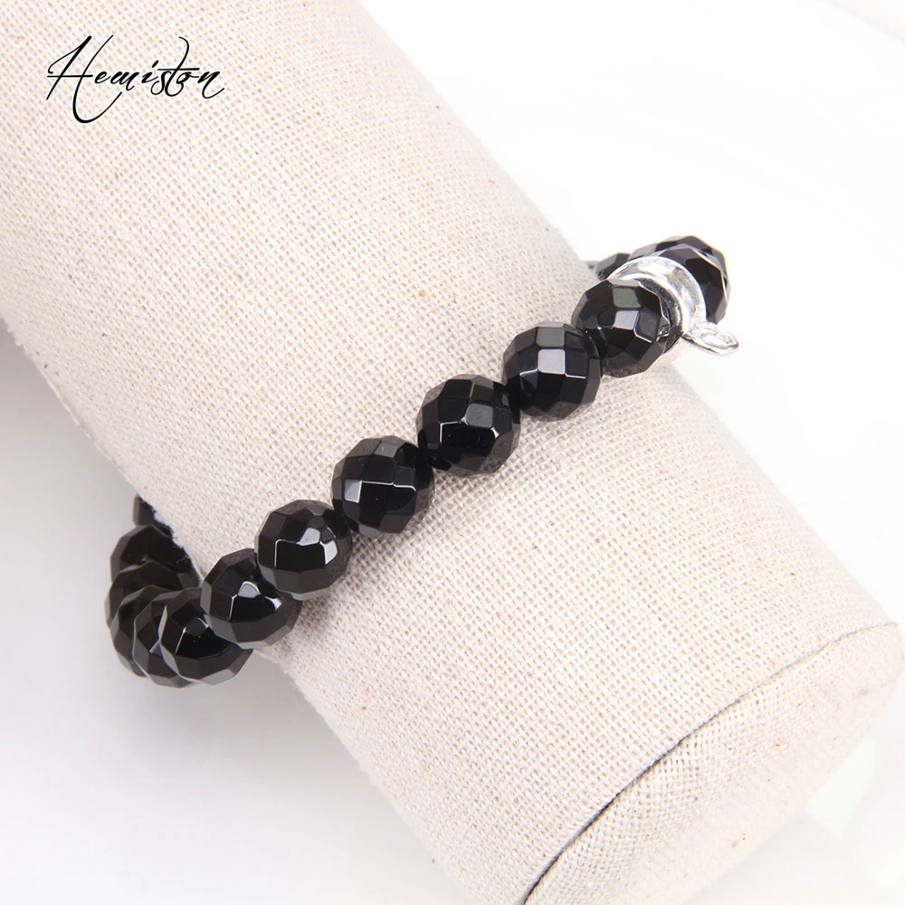 Томас и его Стиль черный гранит браслет из ониксовых бусин с шармом перевозчика