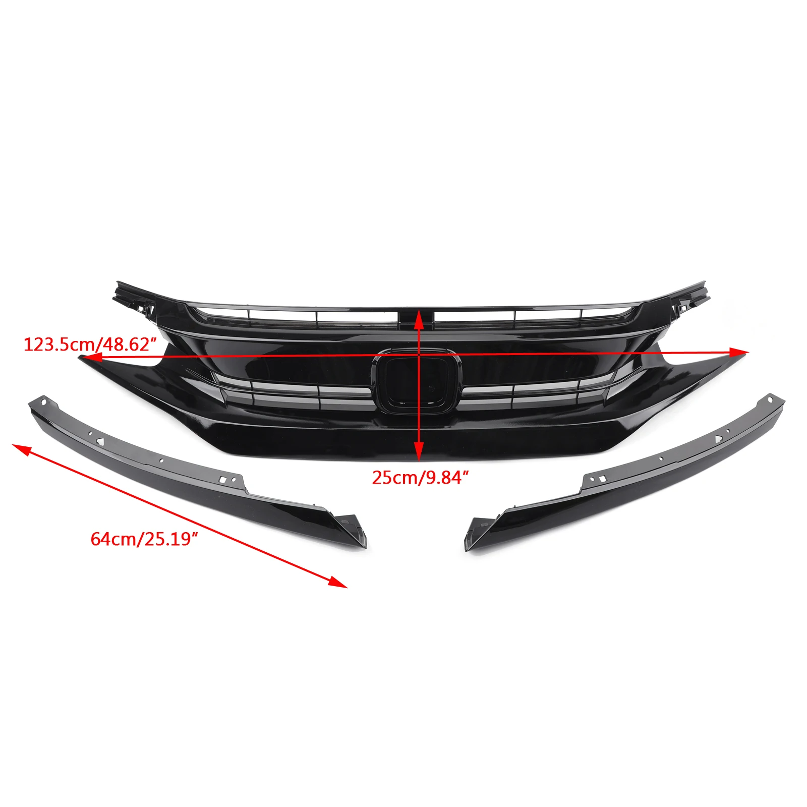 Areyourshop Решетка Переднего Капота решетка век для Honda Для Civic Coupe- СЕДАН ПЕРЕДНИЙ БАМПЕР решетка автомобиля запчасти