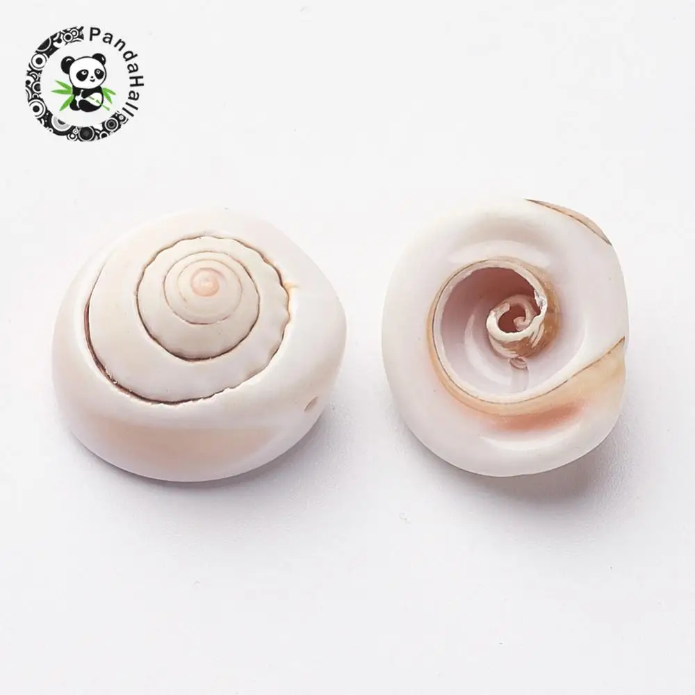 

Spiral Shell Beads, Flat Round, Seashell, 12~22x7~13mm, Hole: 1~2mm