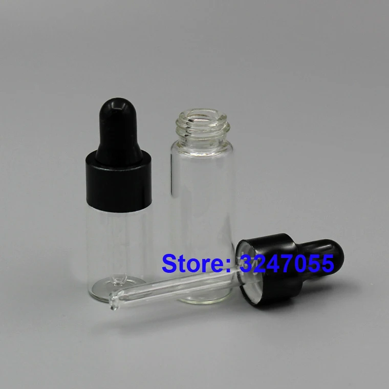 Прозрачная стеклянная Косметическая пипетка-реагент 1ml2ml3ml5ml 50/100/200 шт. пустая