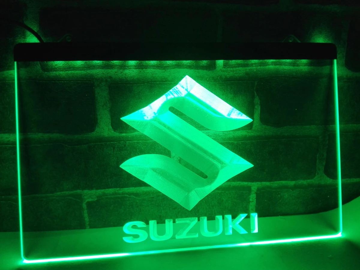 LG194 Suzuki светодиодная неосветодиодный световая вывеска|Таблички и знаки| |
