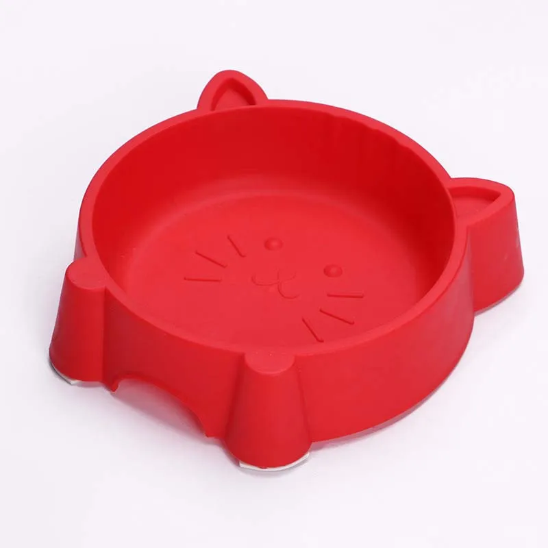 Lovely Cartoon Kitten Shape Pet Dog Bowls High Quality Strong Durable Feeder Tools for Small Dogs Practical Puppy Accessories10E | Дом и сад