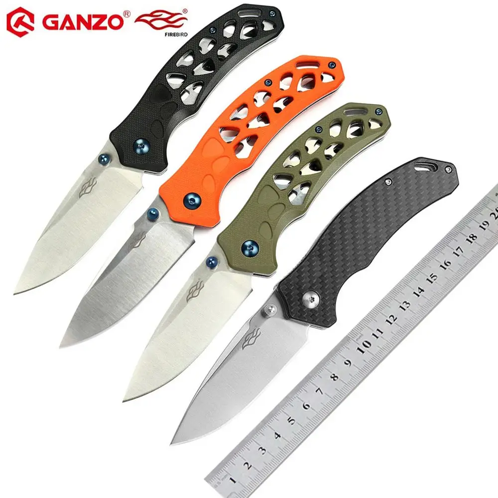 Ganzo Firebird FB7631 58-60HRC 440C G10 или углеродного волокна ручки складной нож Открытый выживания Отдых на природе нож Карманный DEC